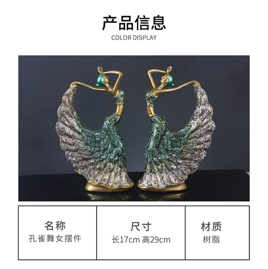 Fashion dancer decoration, wine cabinet, TV cabinet decoration, resin crafts decoration, creative small decoration