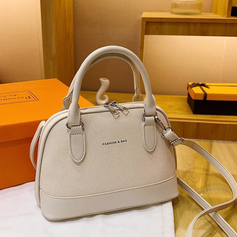 New Women's Handbag with Elegant Style, European and American Fashion Single - Shoulder and Cross - Body Small Shell Bag