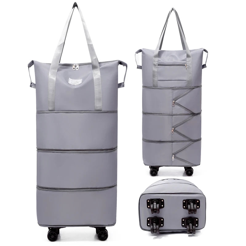 Giant Rolling Travel Duffel Bag - Spacious, Lightweight Luggage Bag With Wheels Portable Overnight Bag，Weekend Travel bag
