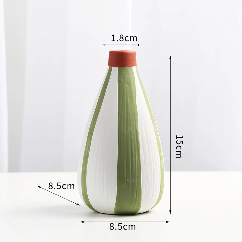 European-style ins porcelain vase decoration TV cabinet Study home decoration flowers tabletop crafts