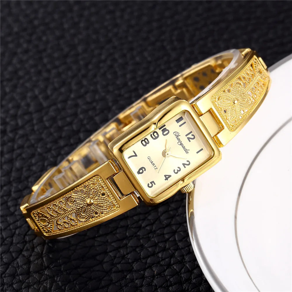 2025 Watches for Woman Top Brand Luxury Ladies Quartz Wristwatch Elegant Gold Women Bracelet Watch Female Clock relogio feminino