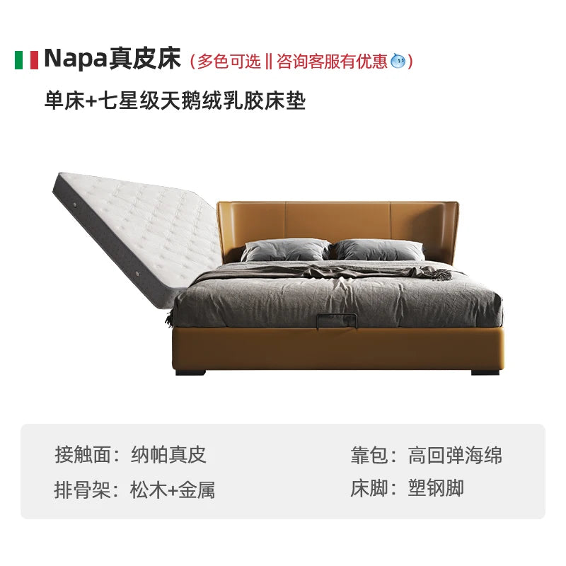 Luxury King Size Bed Frames Nightstands Modern Luxury Bed Aesthetic Double Headboards Muebles Para Dormitorio Bedroom Furniture