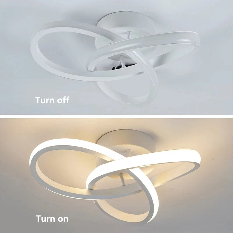 Household LED Ceiling Lights Three Colors Lamp Modern Style Ceiling Lamp Bedroom Light Surface Installation Dining Room Lamp