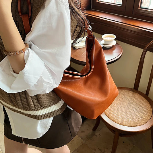 Vintage Women Hand Bag Designers Luxury Handbags Women Shoulder Bags Large Bucket Female Top-handle Bags Fashion Brand Handbags