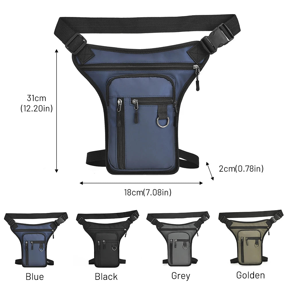 Men Drop Leg Bag Waist Bag for Men Fanny Pack Phone Purse Motorcycle Riding Shoulder Crossbody Thigh Male Hip Belt Waist Bags