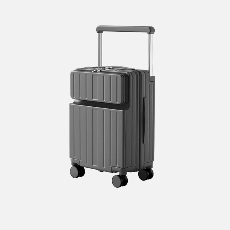 20/22/24/26 Inch Rolling Suitcase Wide Handle Front Opening Carry-on Cabin Luggage Laptop Bag Password Travel Trolley Case 2025
