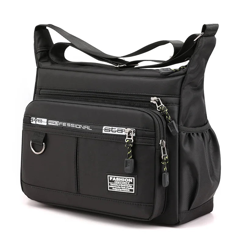 Mens Messenger Bag Crossbody Shoulder Bags Men Small Sling Pack for Work Business Waterproof Oxford Packs Satchel Purse