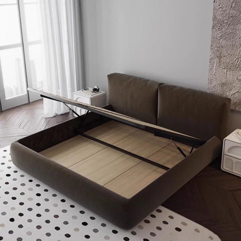 Queen Size Luxury Bed Frames Modern Minimalist Luxury Headboard Bed Storage European Camarotes Para Dormitorio Home Furniture