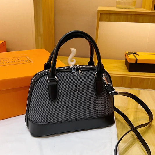 New Women's Handbag with Elegant Style, European and American Fashion Single - Shoulder and Cross - Body Small Shell Bag
