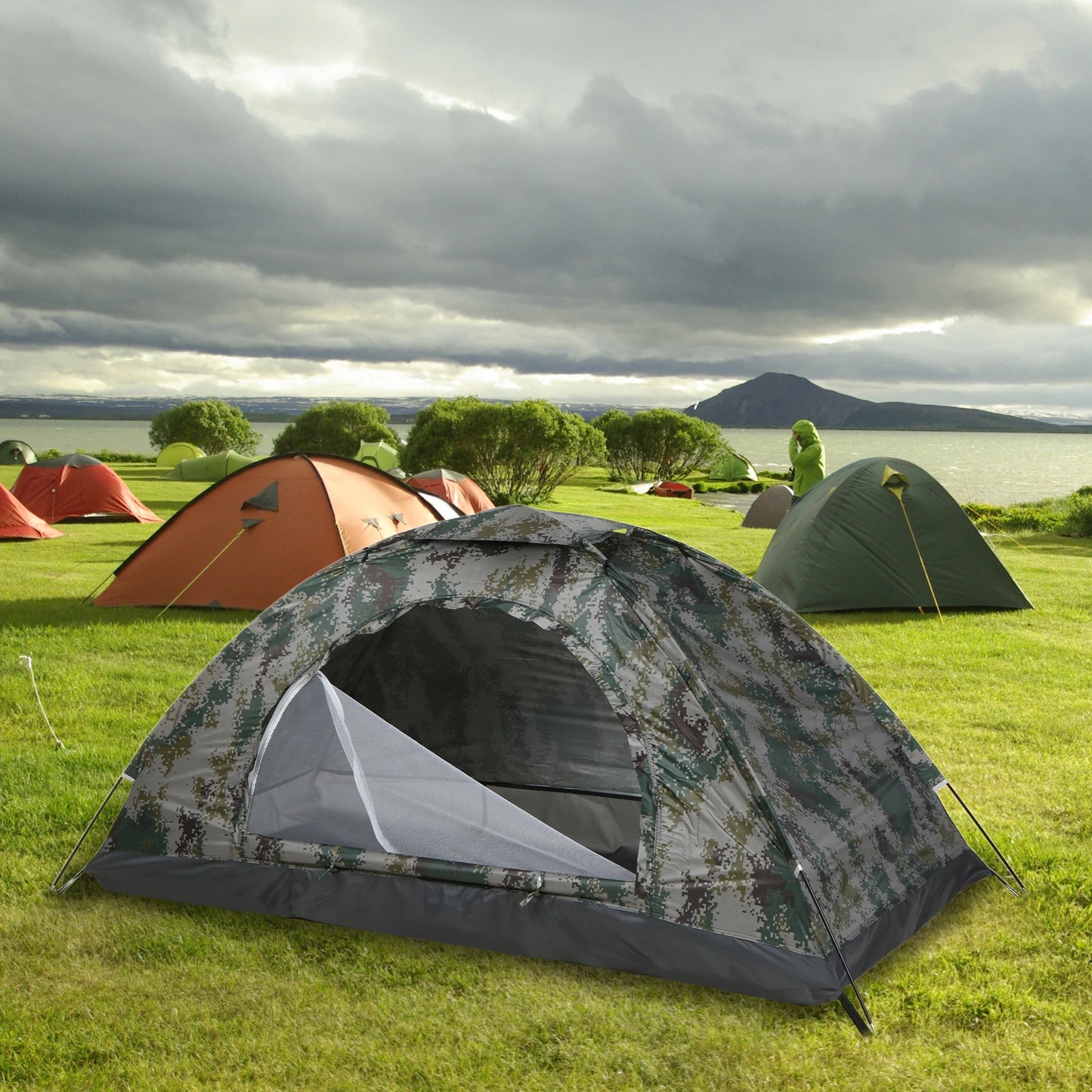 Garden Tent Portable Tent  Camping Tent Single Layer Portable Tent Anti-UV Coating UPF 30+ for Outdoor Beach Fishing
