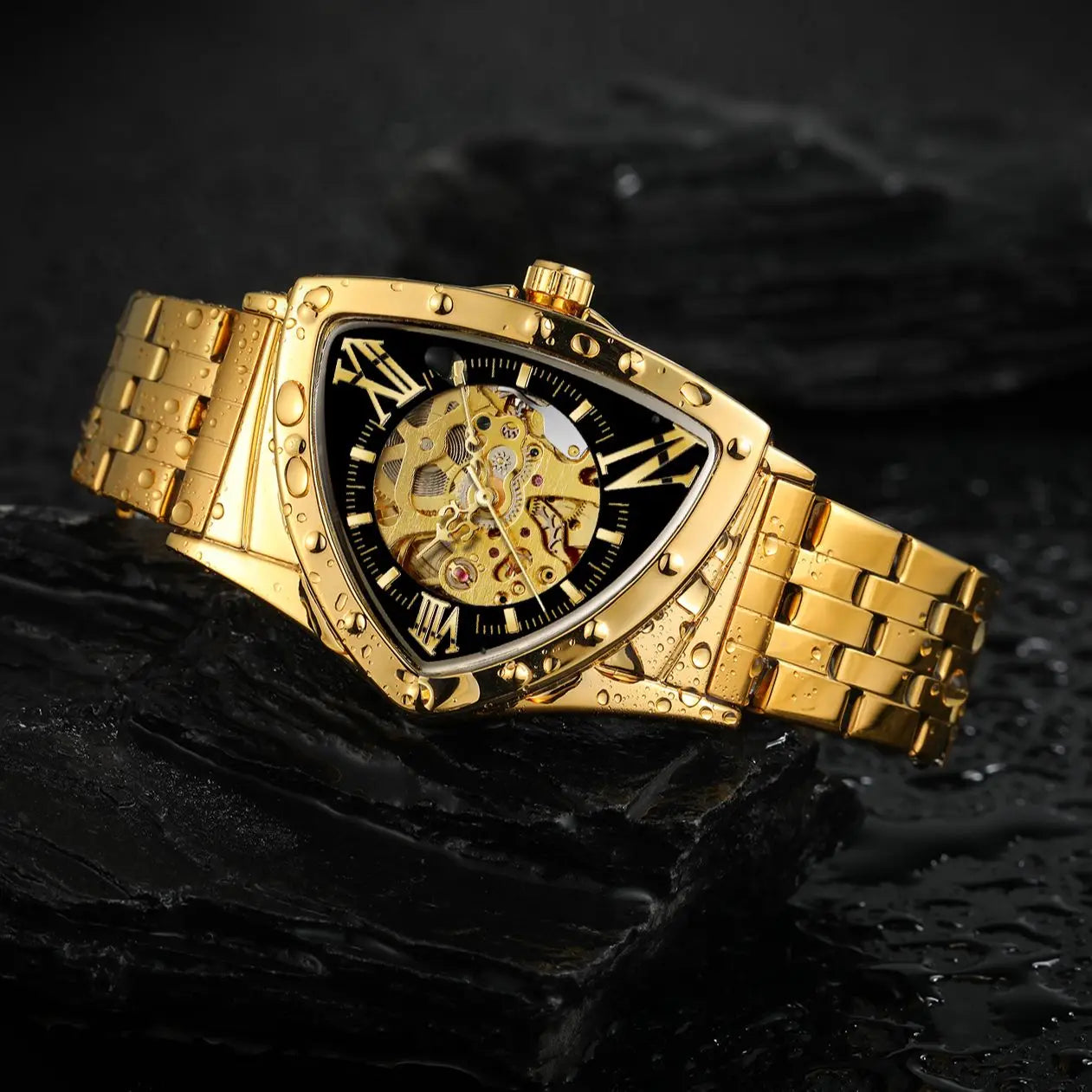 New Mens Watches Fashion Top Brand Luxury Business Automatic Mechanical Watch Men Casual Waterproof Wristwatch Relogio Masculino