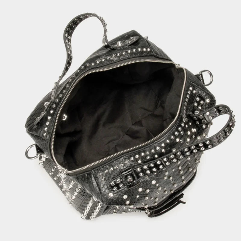 Hand bags for women purses and handbags luxury designer rivet rhinestone shoulder bag Large Capacity Travel shopper tote bag