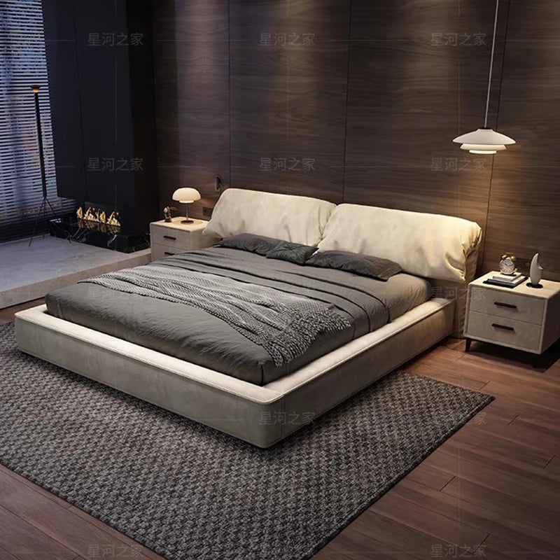 European Luxury Bed Frames Fancy Storage Space King Size Bed Headboard Bedroom Camas De Matrimonio Dormitorio Home Decoration