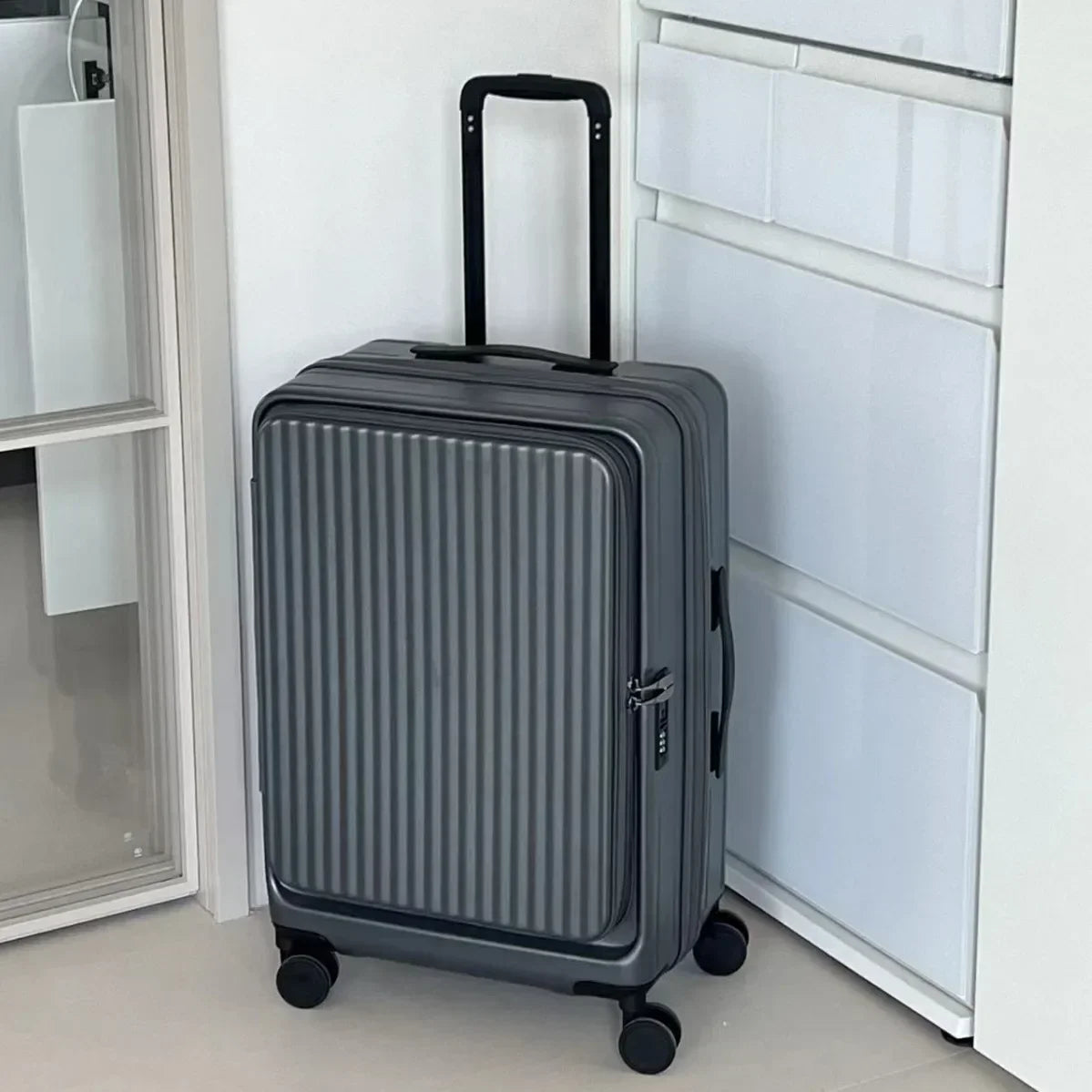 20 Inch Rolling Suitcase Travel Luggage Bag Carry On Luggage Lightweight PC Hard Shell Suitcases with Wheels for Weekender