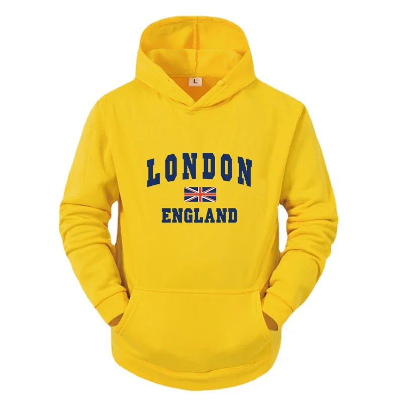 Mens Tracksuit European Casual Print Hooded Sweatshirt High Quality Versatile Warm Tops Daily Simplicity Street Jogging Clothing