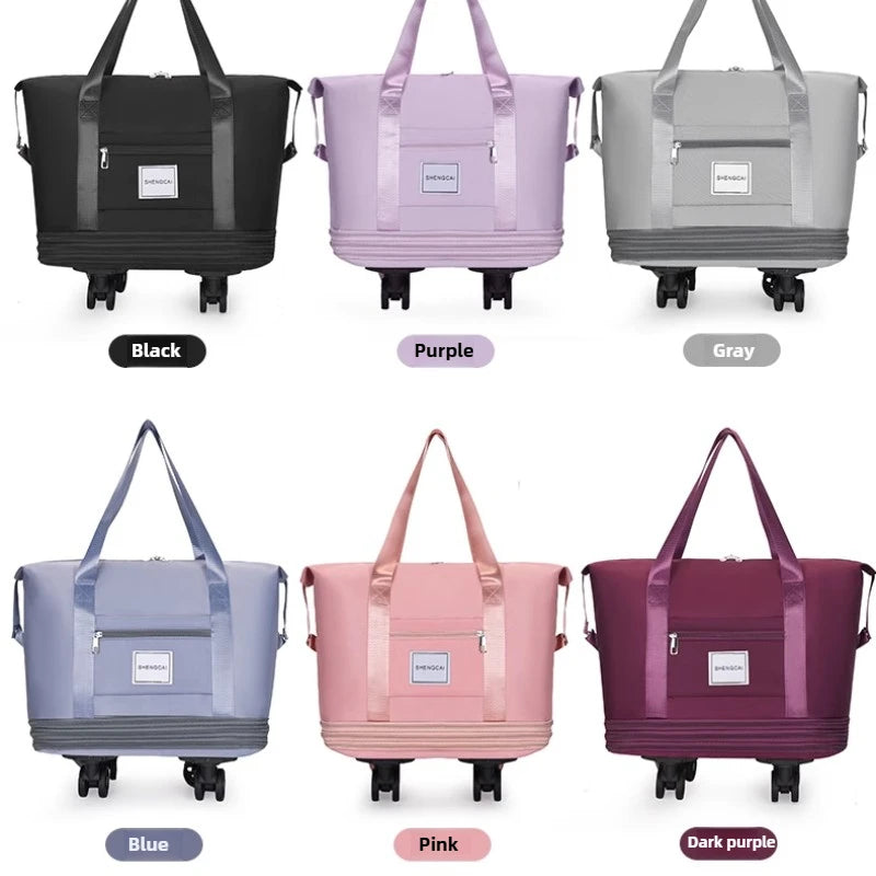Travel Bag Backpack Large Capacity Disassembly Universal Wheel Storage Bag Luggage  Portable Double-layer Checked Bag with Wheel