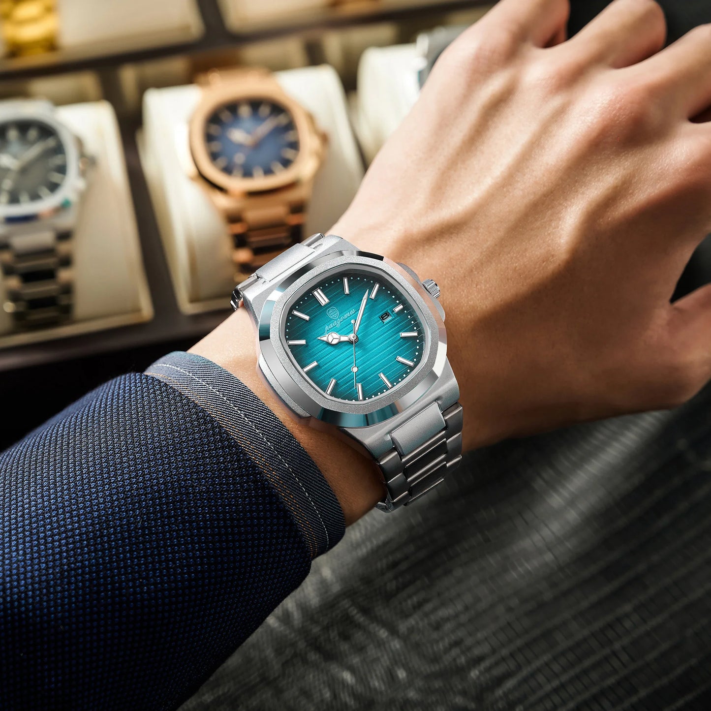 2024 New Men Watch Quartz Waterproof Male Clock Business Watch Mens Watches Top Brand Luxury Watch Men Chronograph reloj hombre