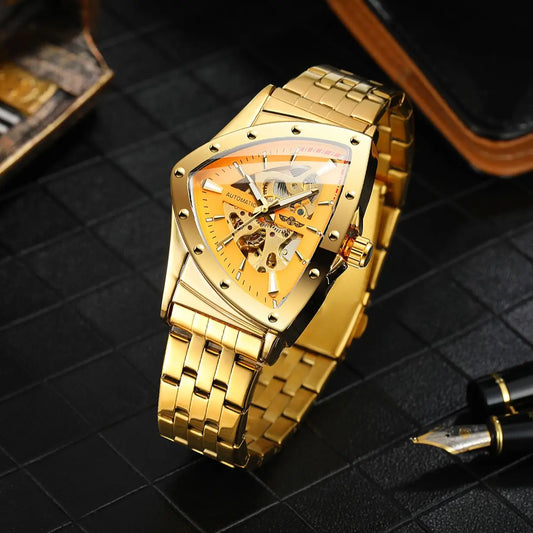 New Mens Watches Fashion Top Brand Luxury Business Automatic Mechanical Watch Men Casual Waterproof Wristwatch Relogio Masculino