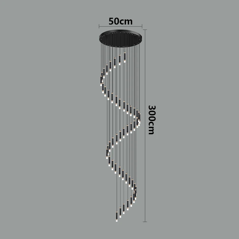 Modern home decor led lights pendant light lamps forstaircase Chandeliers for living room hanging light indoor lighting