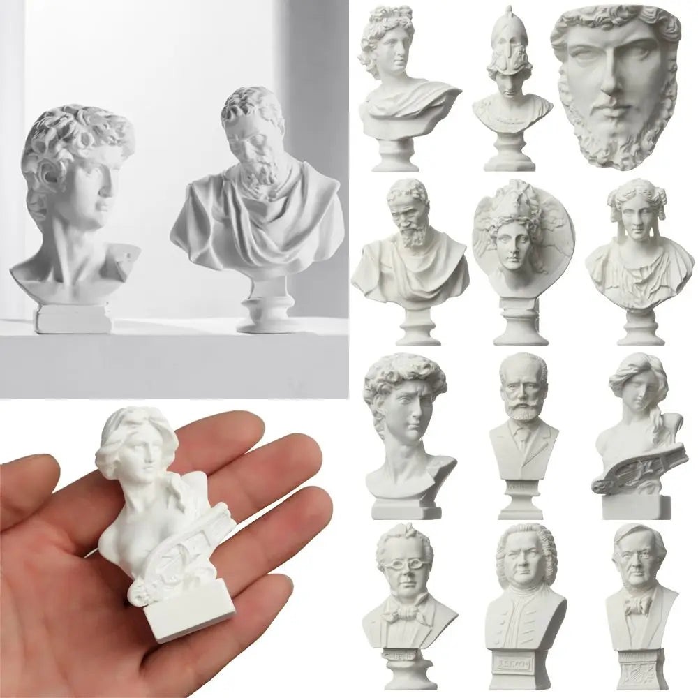 Crafts Figurine Celebrities Home Decor Drawing Practice Plaster Statue Famous Sculpture Gypsum Bust Portraits Greek Mythology