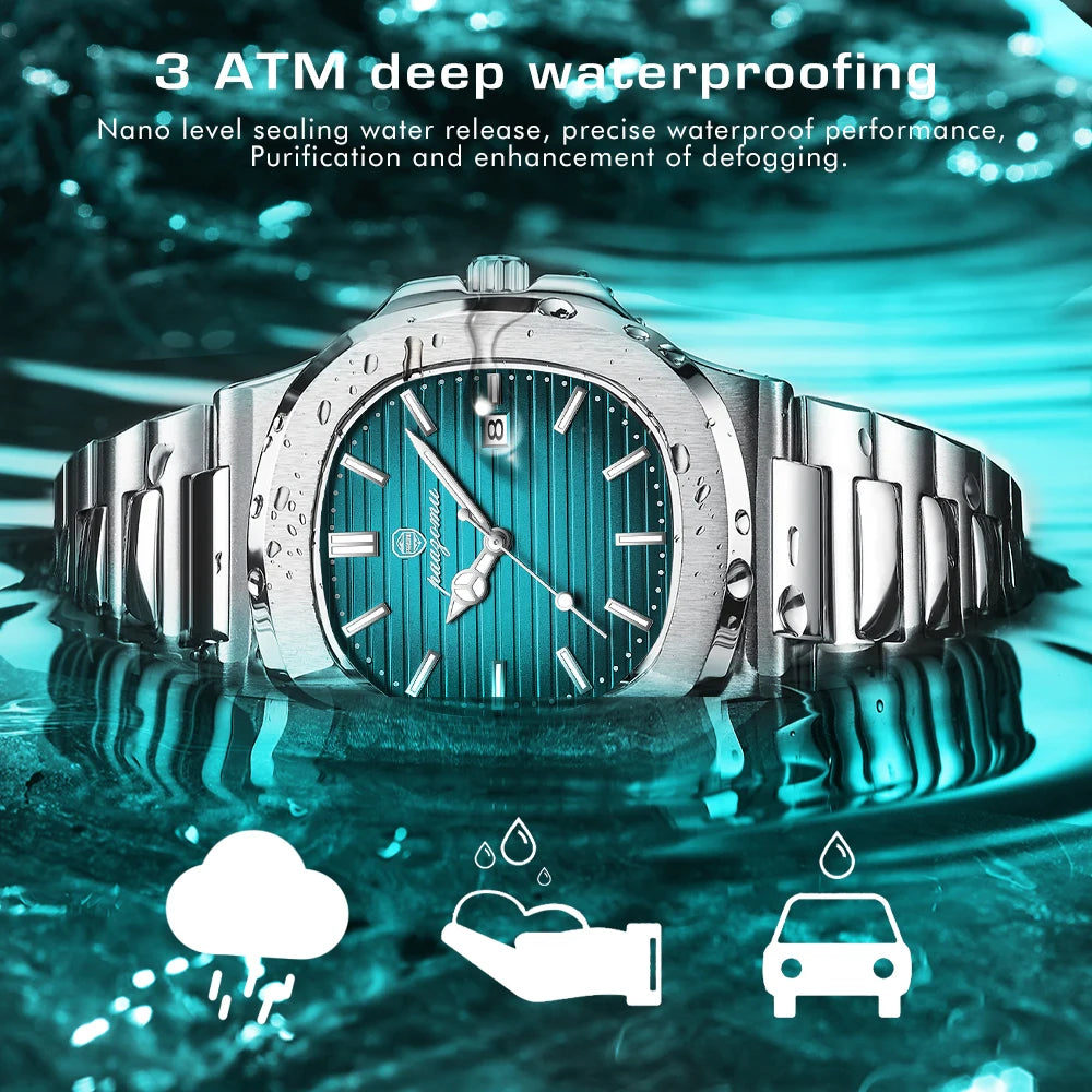 2024 New Men Watch Quartz Waterproof Male Clock Business Watch Mens Watches Top Brand Luxury Watch Men Chronograph reloj hombre