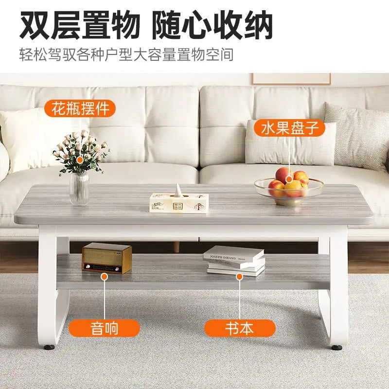 Contemporary Sofa Side Cabinet & Coffee Table Set - Simple Style, New Arrival, Ideal for Bedroom and Living Room Use