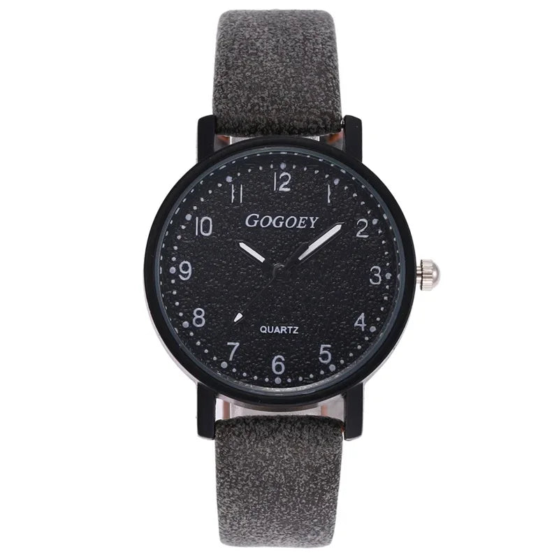 Fashion Watches for Women Top Brand Analog Quartz Ladies Wristwatches Simple Casual Leather Strap Woman Watch Reloj Mujer
