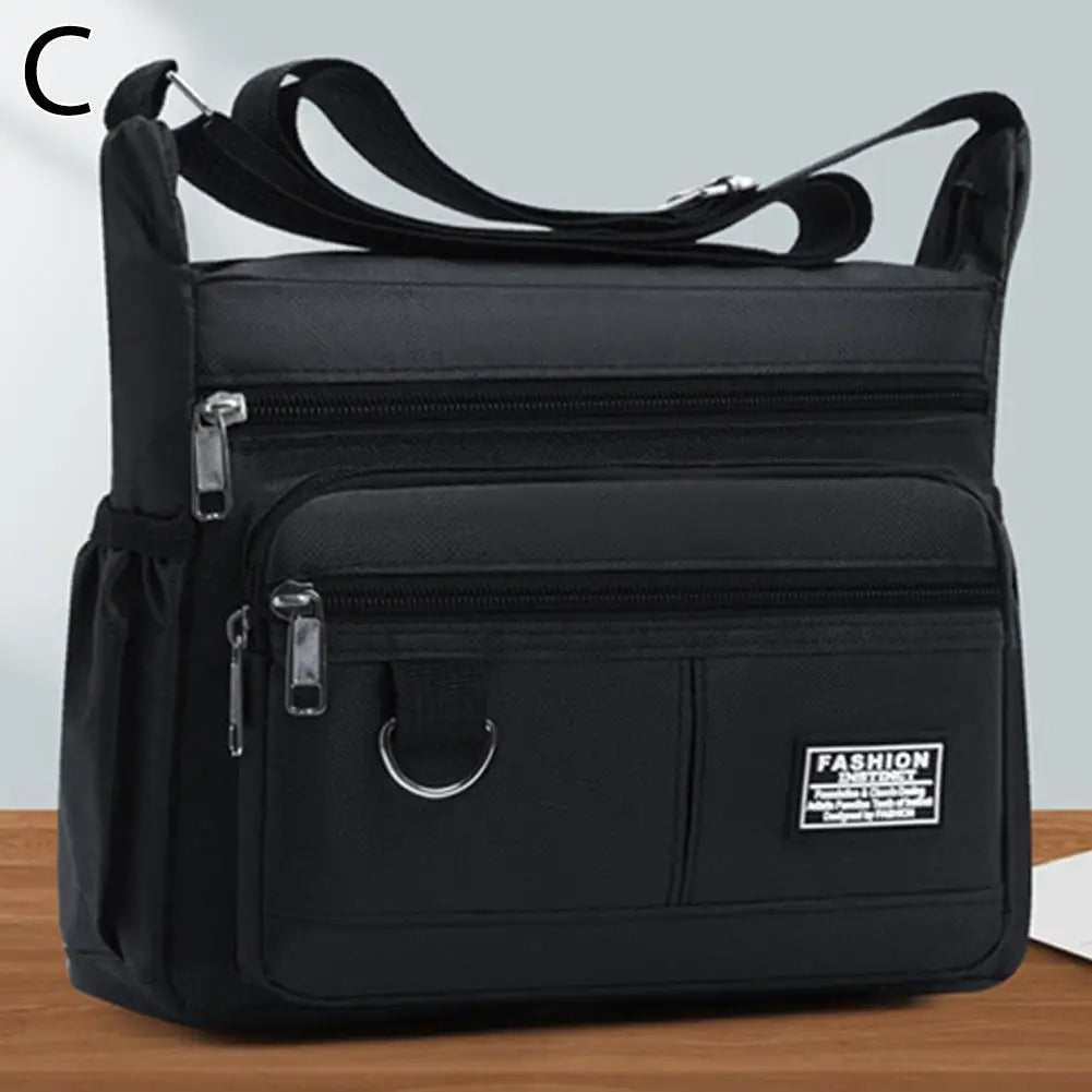 Mens Crossbody Bag Single Shoulder Bags Big Capacity Multi-Pockets Storage Bag Fashion Handbag Business Crossbody Bags