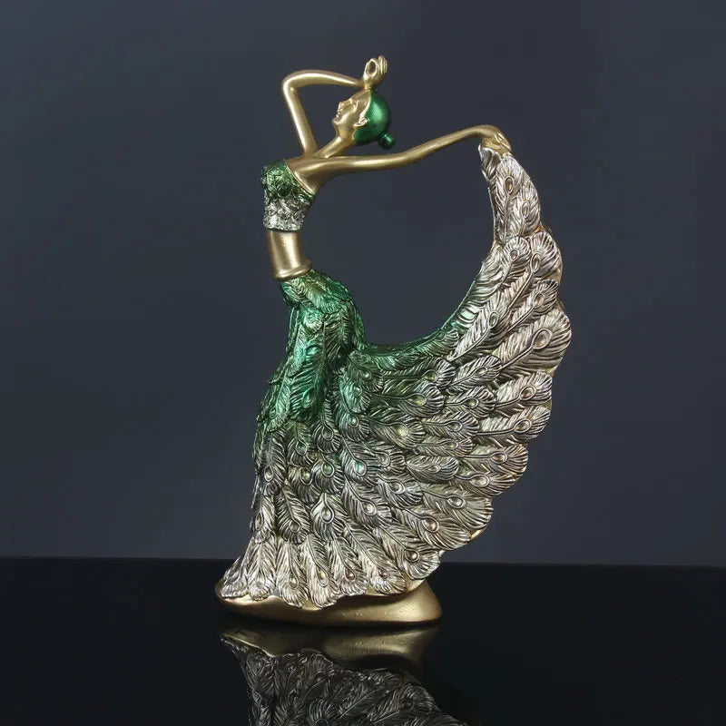 Fashion dancer decoration, wine cabinet, TV cabinet decoration, resin crafts decoration, creative small decoration