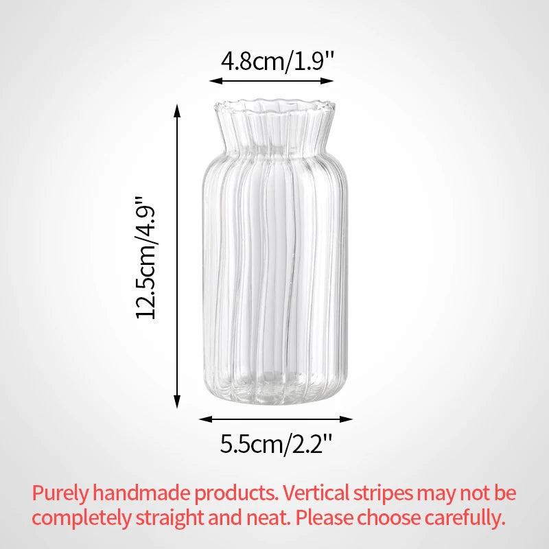 Glass Flower Vase Transparent Hydroponics Plant Vase Flower Bottle 
Nordic Desktop Decor Vases Home Flowers Decoartion Crafts