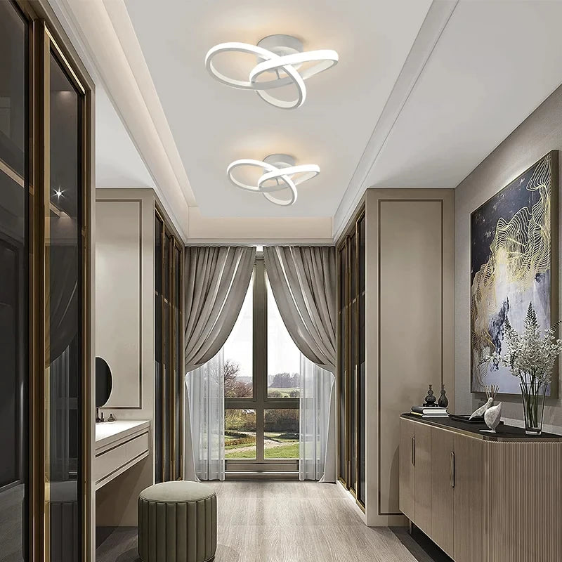 Household LED Ceiling Lights Three Colors Lamp Modern Style Ceiling Lamp Bedroom Light Surface Installation Dining Room Lamp