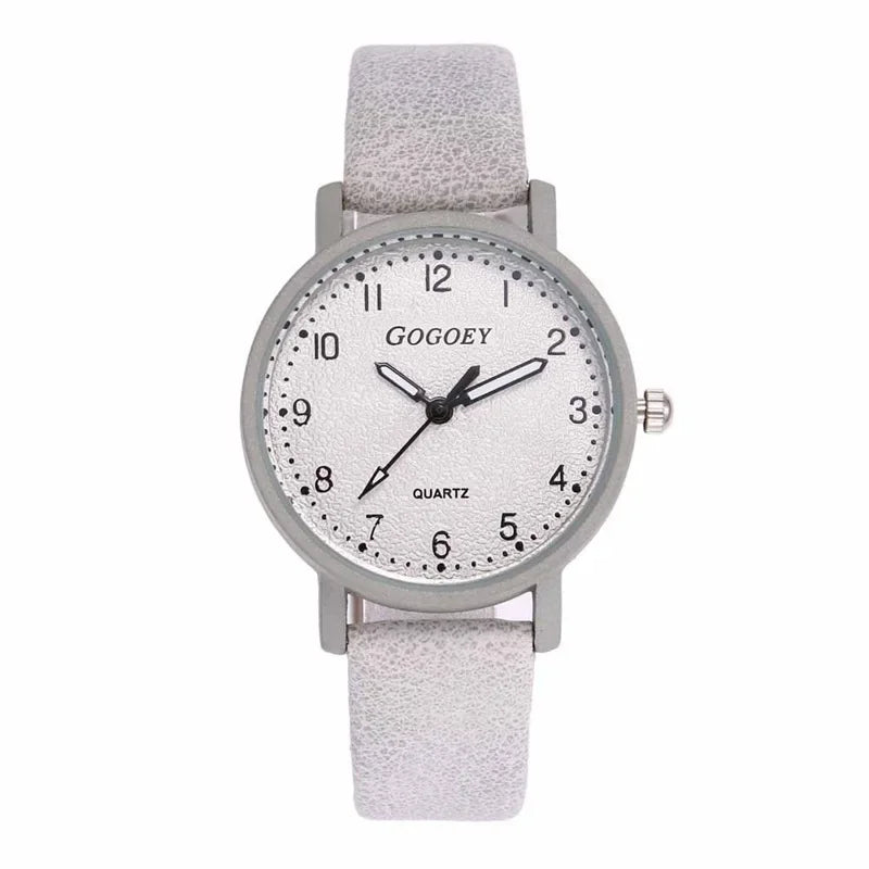 Fashion Watches for Women Top Brand Analog Quartz Ladies Wristwatches Simple Casual Leather Strap Woman Watch Reloj Mujer