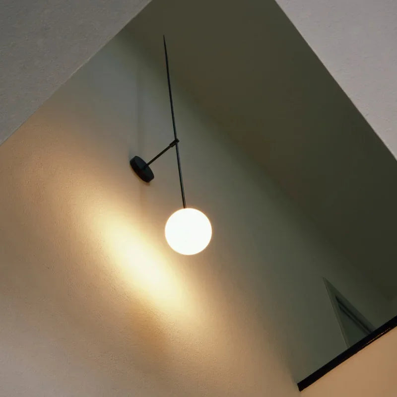 Home Decoration Wall Lights for Living Room Bedroom Glass Lampshade Modern Background Led Bedside Stairs Nordic Wall Lamps