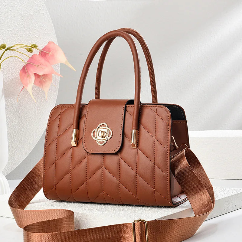 women bag Fashion Shoulder bags   handbag  for women 2025  Handbags leather Printed monogram single shoulder straddle bag