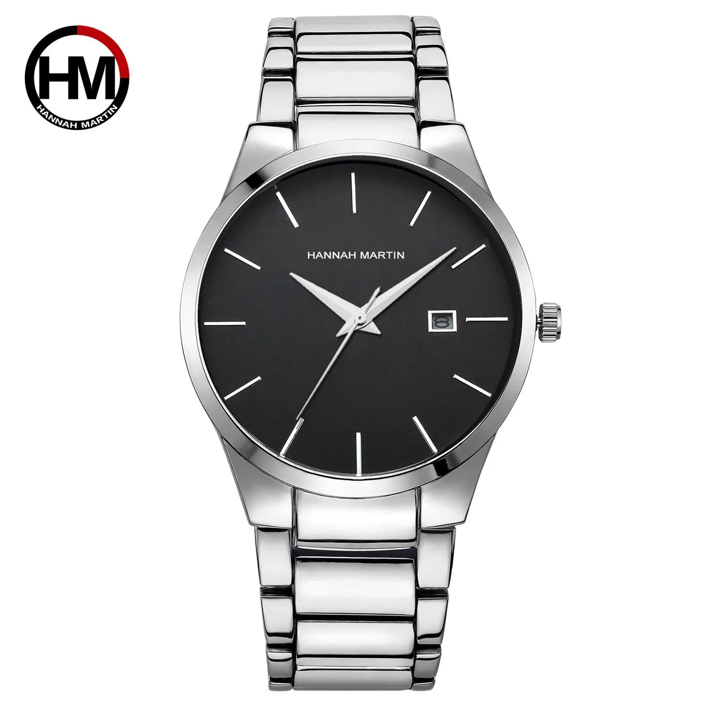 Mens Watch Top Brand Original Sports Quartz Black Mens Watch All Steel Waterproof Classic Business Fashion Calendar Wristatches