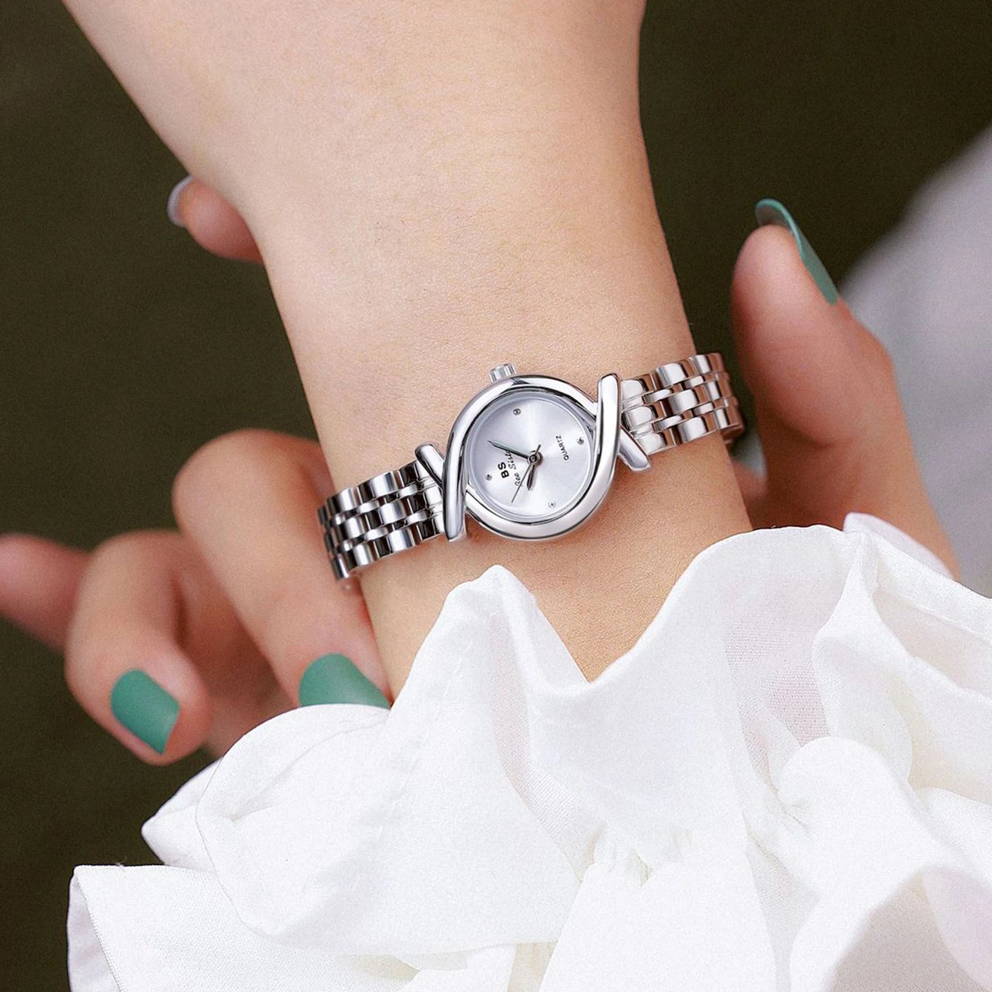 Women's Business Watches Top Brand Luxury Quartz Women Watch Fashion Waterproof Stainless Steel Strap Wristwatch Girlfriend Gift