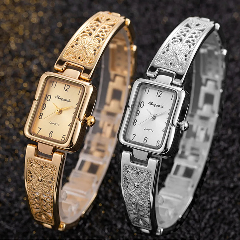 2025 Watches for Woman Top Brand Luxury Ladies Quartz Wristwatch Elegant Gold Women Bracelet Watch Female Clock relogio feminino