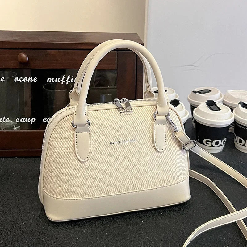 New Women's Handbag with Elegant Style, European and American Fashion Single - Shoulder and Cross - Body Small Shell Bag