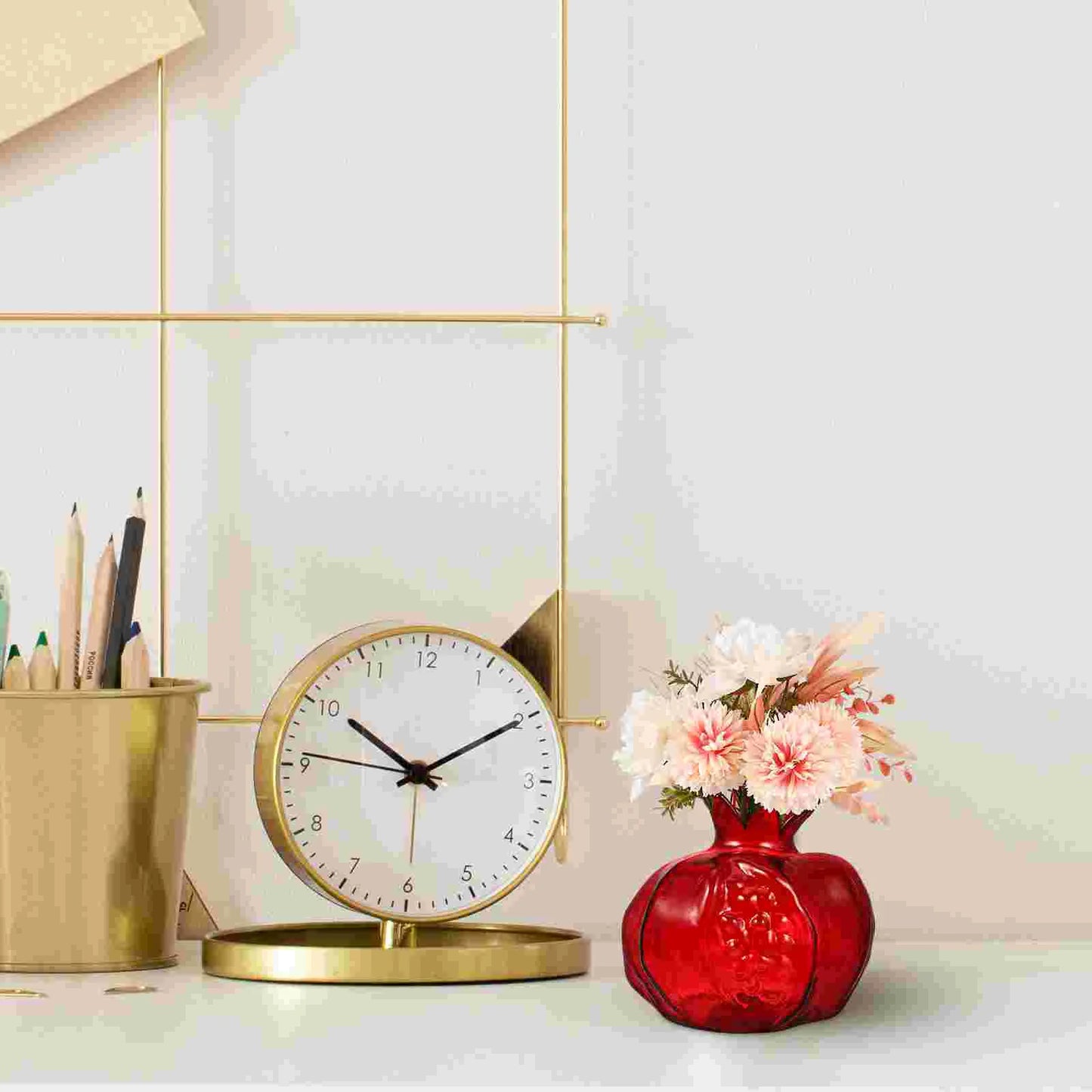Pomegranate Shaped Glass Vase Creative Flower Arrangement Vase Hydroponic Planter Vases For Home Decor Vases Plants Container