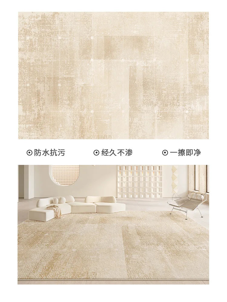 Living Room Carpet Non-slip Waterproof Bedroom Floor Mat Large Size Home Decoration Rugs Minimalist Lines Loop Pile Mats 거실 카펫
