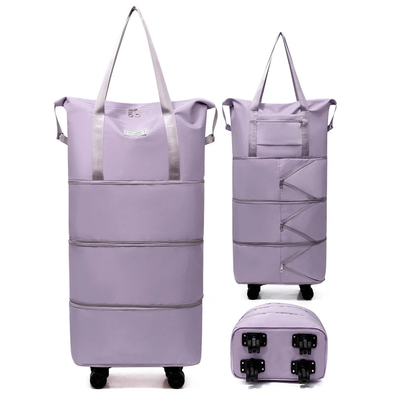 Giant Rolling Travel Duffel Bag - Spacious, Lightweight Luggage Bag With Wheels Portable Overnight Bag，Weekend Travel bag
