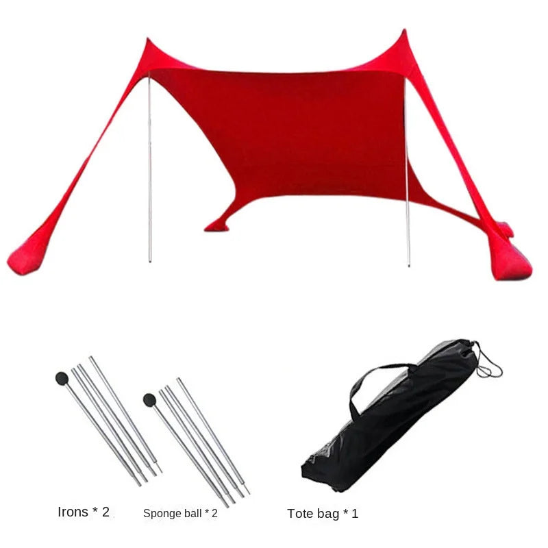 Camping Tent Windproof Pop Up Awning Outdoor Beach Sun Shade UV Ultralight Beach Canopy Tents for Camping Fishing Picnics