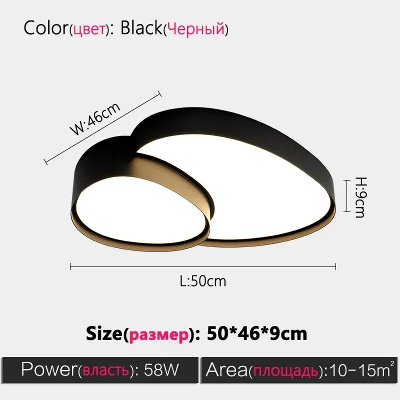 Modern Simple Design Led Ceiling Lamp Living Room Kitchen Cabinets Balcony Bedroom Light Home Decor Luxury Luminaire Chandelier
