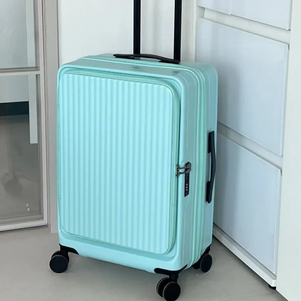 20 Inch Rolling Suitcase Travel Luggage Bag Carry On Luggage Lightweight PC Hard Shell Suitcases with Wheels for Weekender