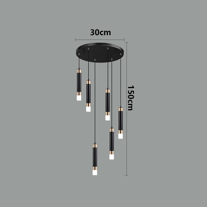 Modern home decor led lights pendant light lamps forstaircase Chandeliers for living room hanging light indoor lighting