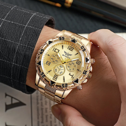 Mens Watches Luxury Brand Watches For Mens Fashion High Quality Luxury Simple WristWatch Business Full Steel Sports Male Clock
