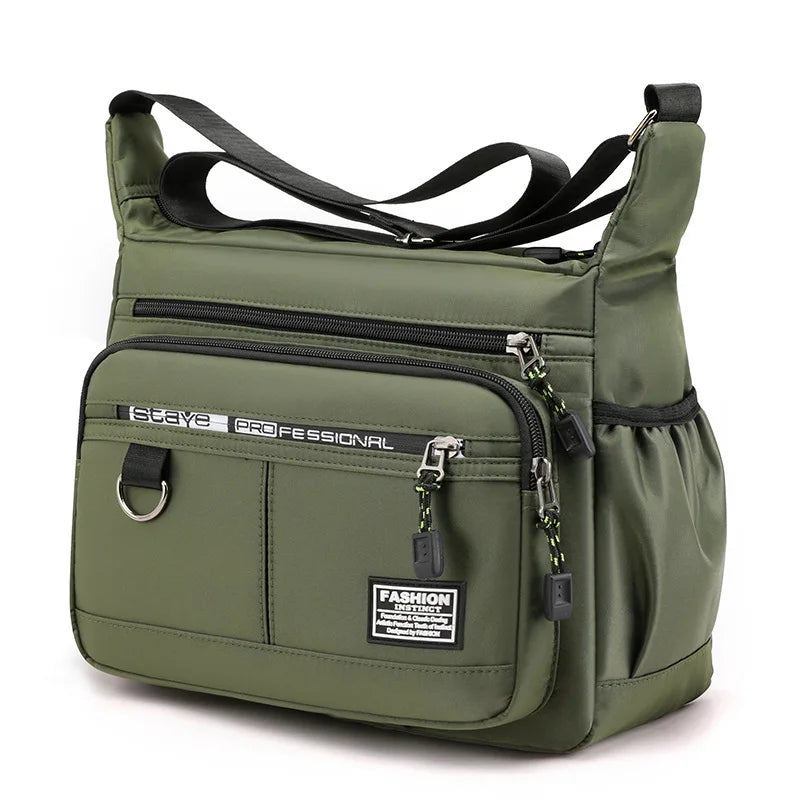 Mens Messenger Bag Crossbody Shoulder Bags Men Small Sling Pack for Work Business Waterproof Oxford Packs Satchel Purse