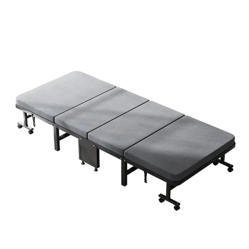 Lunch break folding bed single portable home office nap artifact simple bed wooden board hospital escort bed adult