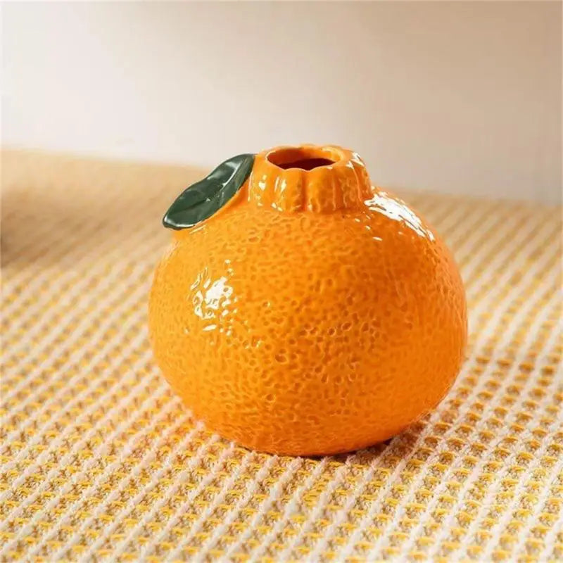 E8BD Tangerines Vases Plastic Vases Modern Decorative Vases Centerpieces Lovely Flowers Vases for Wedding Office Home Decors