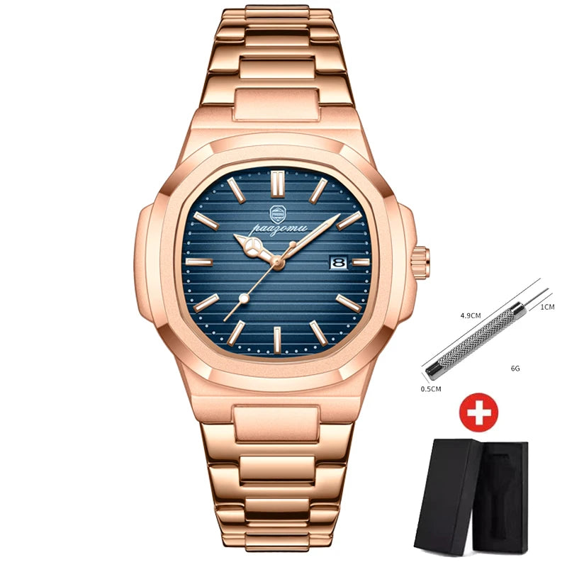 2024 New Men Watch Quartz Waterproof Male Clock Business Watch Mens Watches Top Brand Luxury Watch Men Chronograph reloj hombre